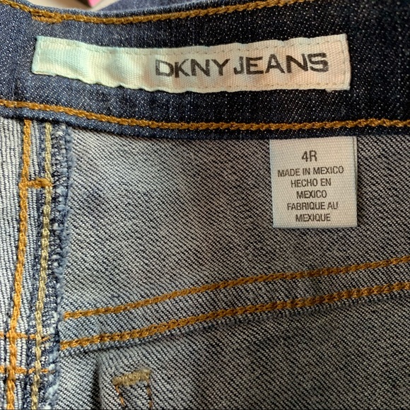 DKNY Soho Jeans Dark Wash Size 4 Regular - Picture 5 of 6